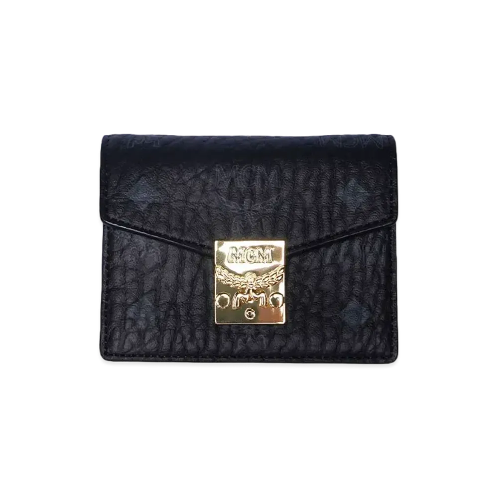 MCM TRACY CARD CASE "BLACK"