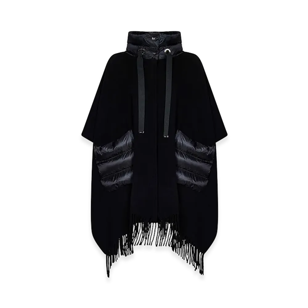 Herno Women's A-Shape Resort Ultralight Poncho "Black"