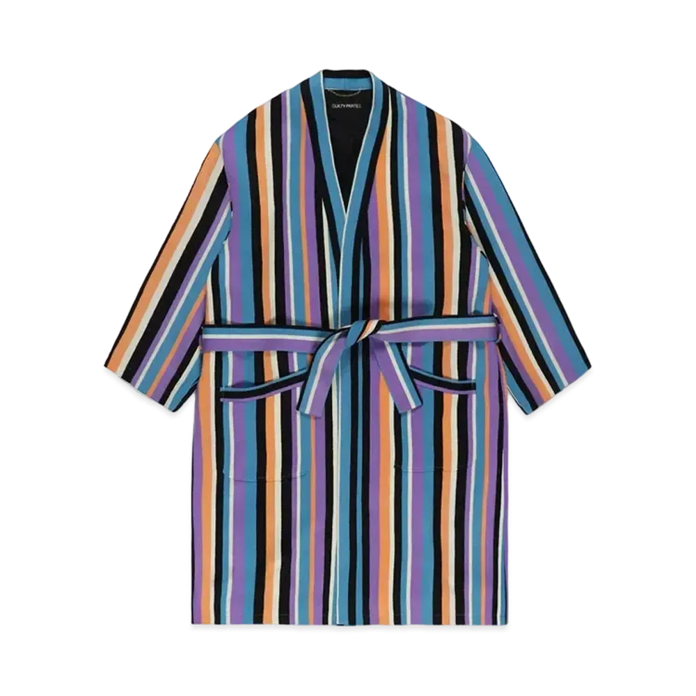 WACKO MARIA Striped Gown Coat "One"