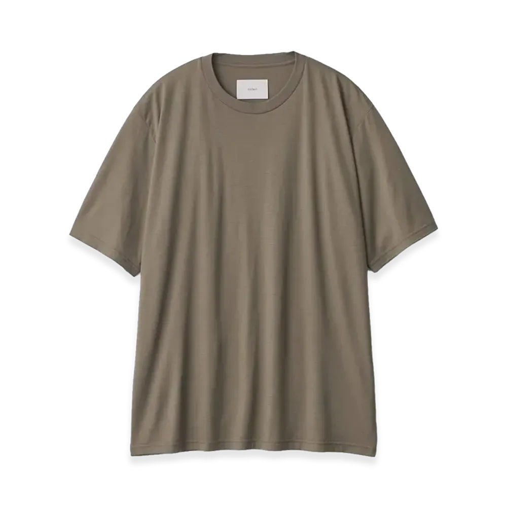 ssstein Fine Wool Oversized Short Sleeve Tee "Khaki"