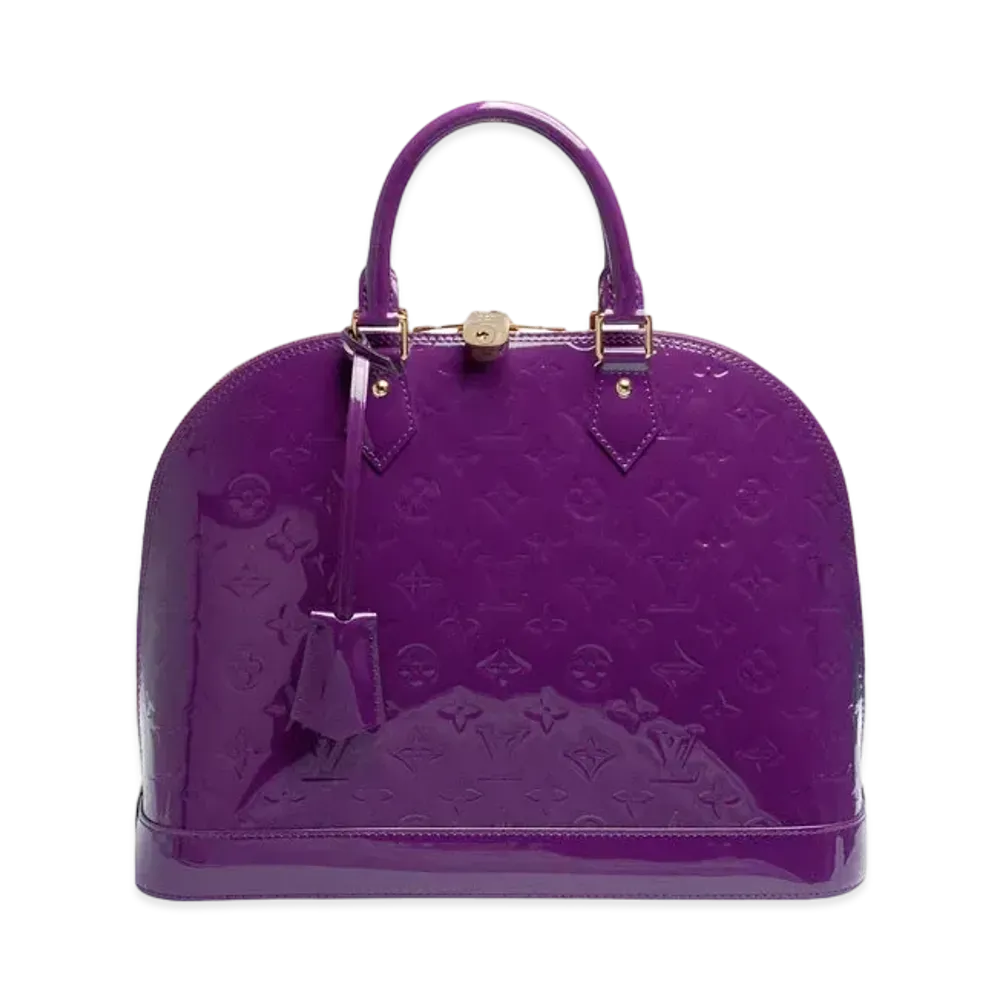 Louis Vuitton Alma MM Monogram Vernis "Amethyst"