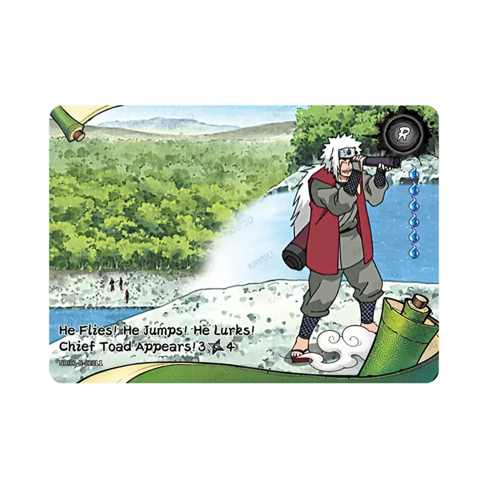 飛んだ!跳ねた!潜った!蝦蟇親分登場! 3/4 R [NRI01-R-028L1]【英語版】(アース・スクロール「シリーズ1」)