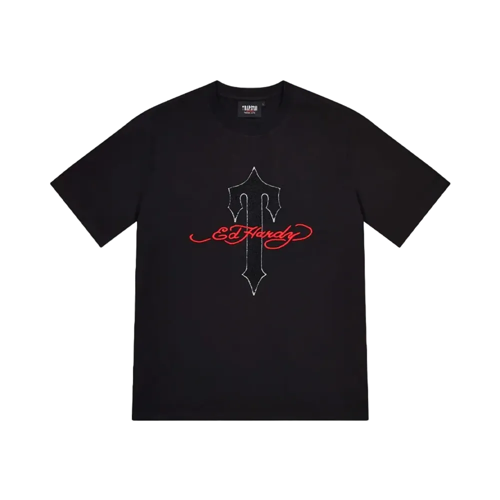 TRAPSTAR x Ed Hardy Ironagte T Tee "Black"