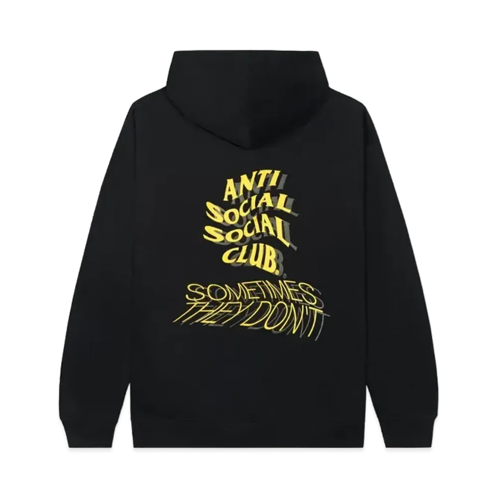 ANTI SOCIAL SOCIAL CLUB Sometimes They Dont Hoodie "Black"