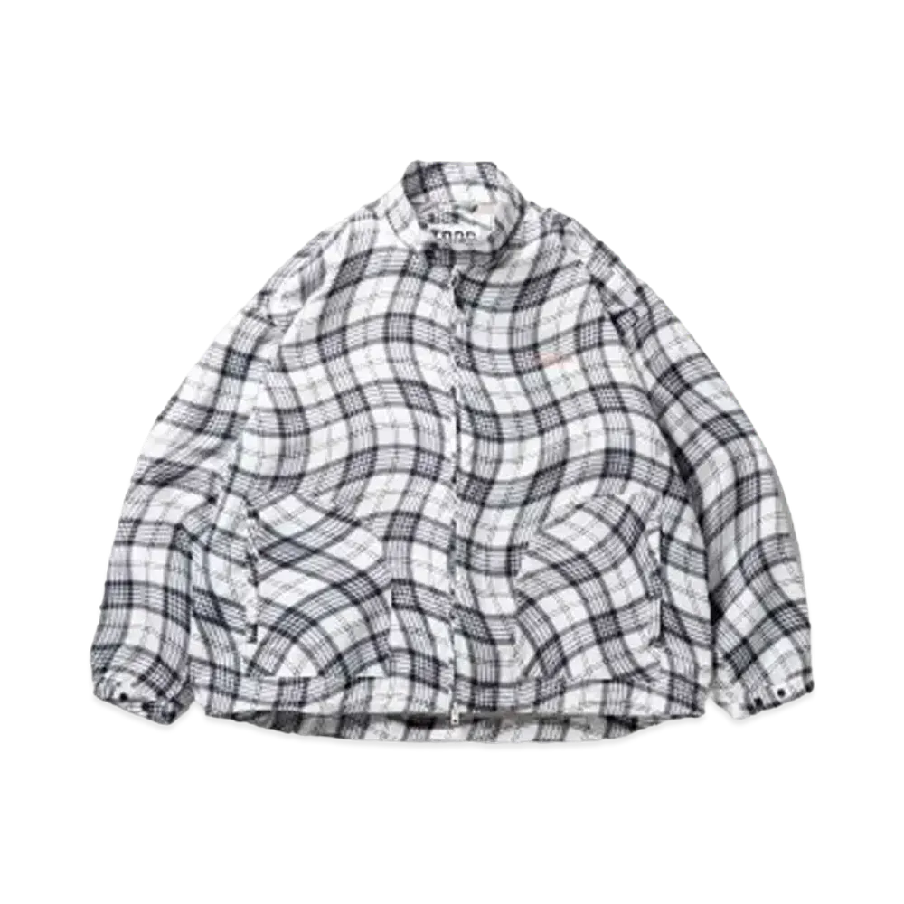 TIGHTBOOTH Wave Plaid Jacket "White"