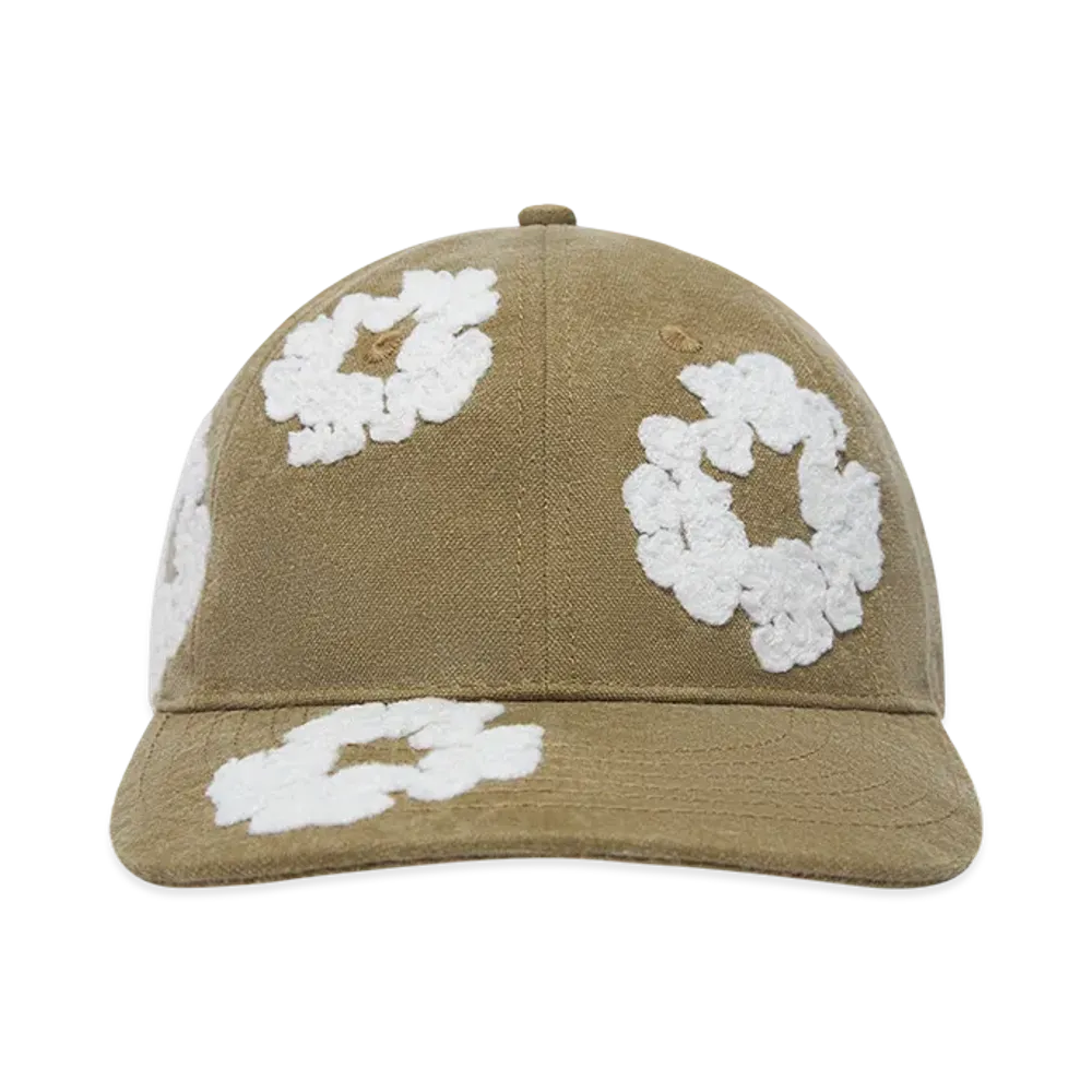 DENIM TEARS Cotton Wreath Dyed Cap "Beige"