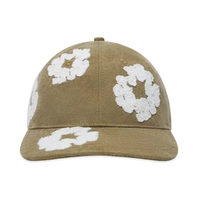 DENIM TEARS Cotton Wreath Dyed Cap "Beige"