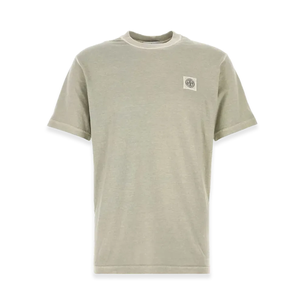 Stone Island Short-Sleeved T-Shirt In Organic Cotton Jersey "Grey"