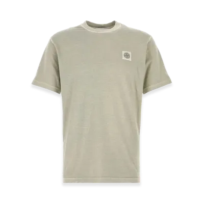 Stone Island Short-Sleeved T-Shirt In Organic Cotton Jersey "Grey"
