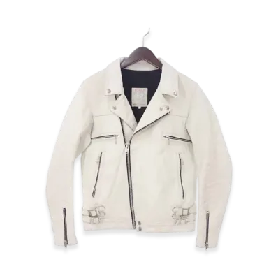 UNDERCOVER Double Rider Jacket "White"