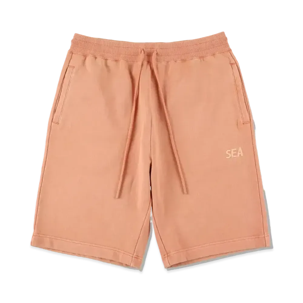 WIND AND SEA SEA (PIGMENT-DYE) SWEAT SHORTS #1 "Apricot"