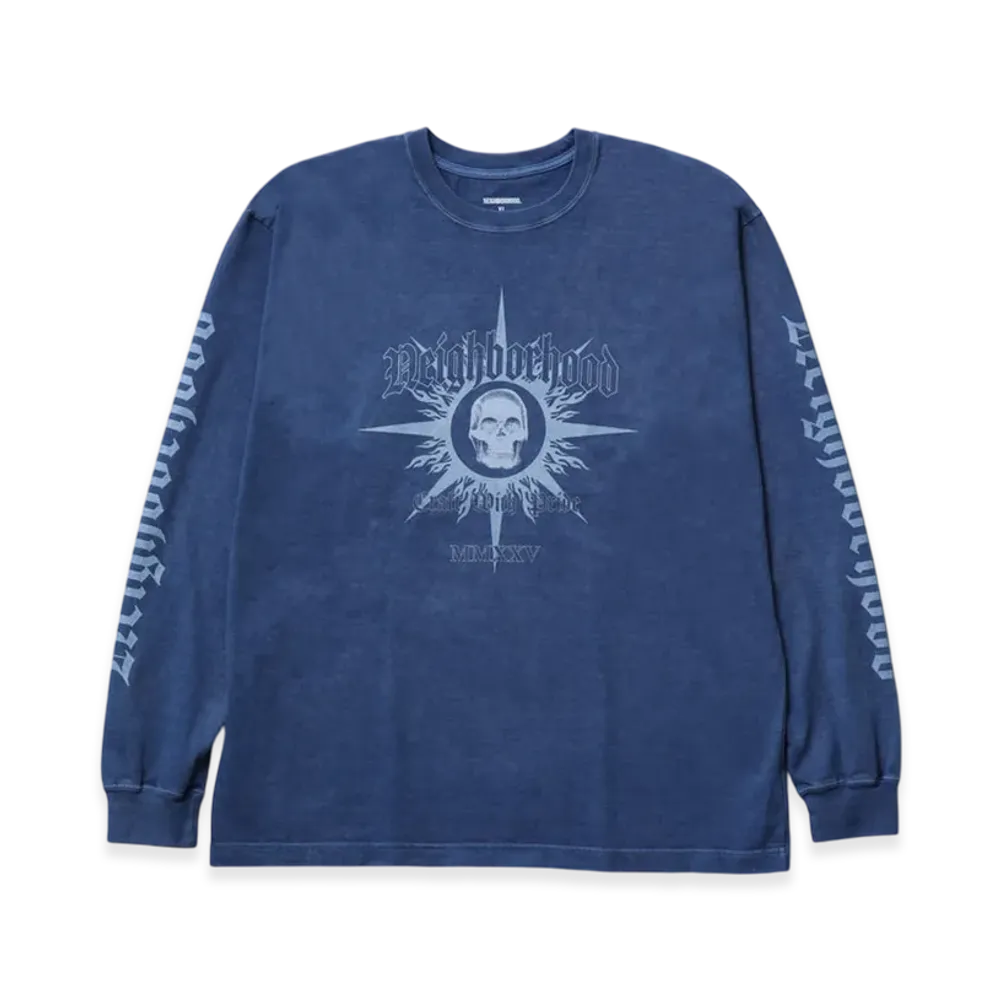 NEIGHBORHOOD NH. Tee LS-15 "Navy"
