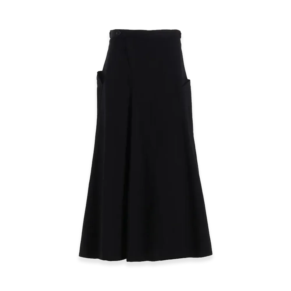 Y's Born Product Cotton Twill Skirt With Gusset "Black"