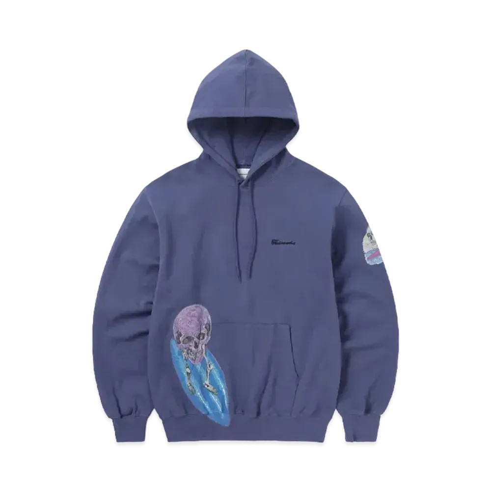 thisisneverthat Surfing Skull Hoodie "Purple Blue"
