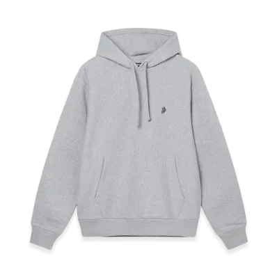 Stussy Swirl Embroidered Hoodie "Grey Heather"