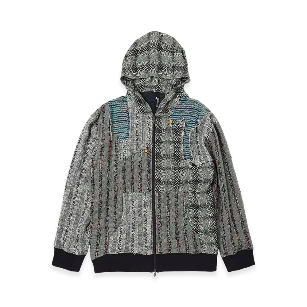 Ground Y x CHAINSAW MAN Collaborate Collection Chainsaw Tweed Hoodie "Gray"