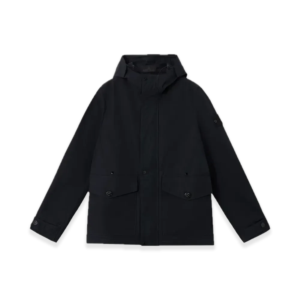 Stone Island Ghost 4100035 Weatherproof Cotton Canvas "Black"
