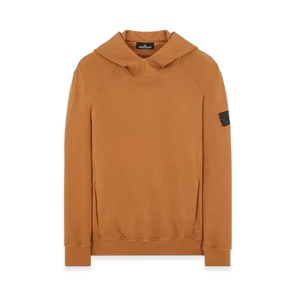 Stone Island Shadow Project 60219 Embroidery Cotton Fleece Hooded Sweatshirt - 23SS "Tobacco"