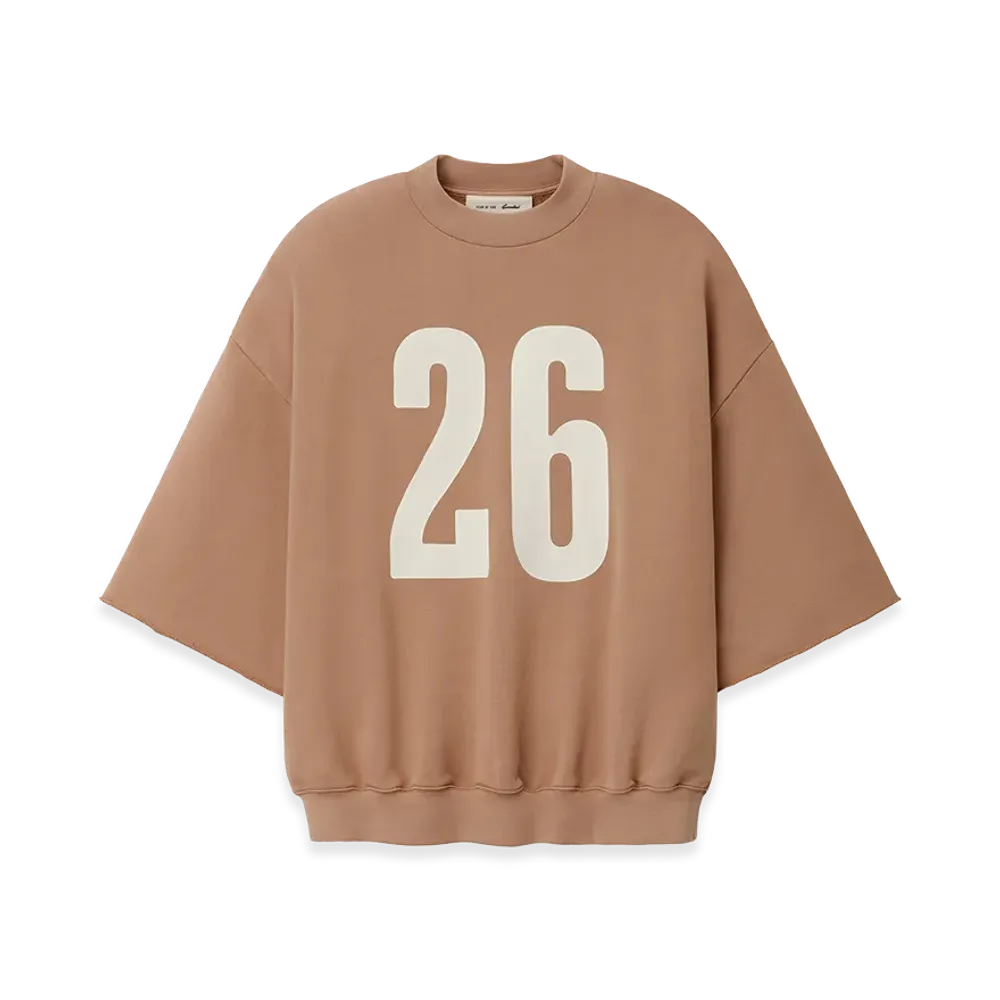 FEAR OF GOD ESSENTIALS 3/4 Sleeve Crewneck "Washed Ginger"