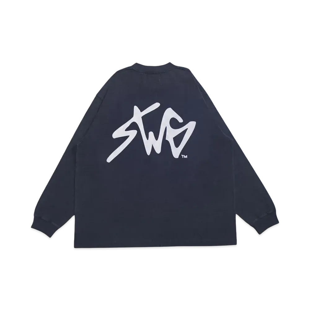 SWAGGER SWG SIGNATURE LOGO LT-SHIRT "NAVY"