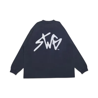 SWAGGER SWG SIGNATURE LOGO LT-SHIRT "NAVY"