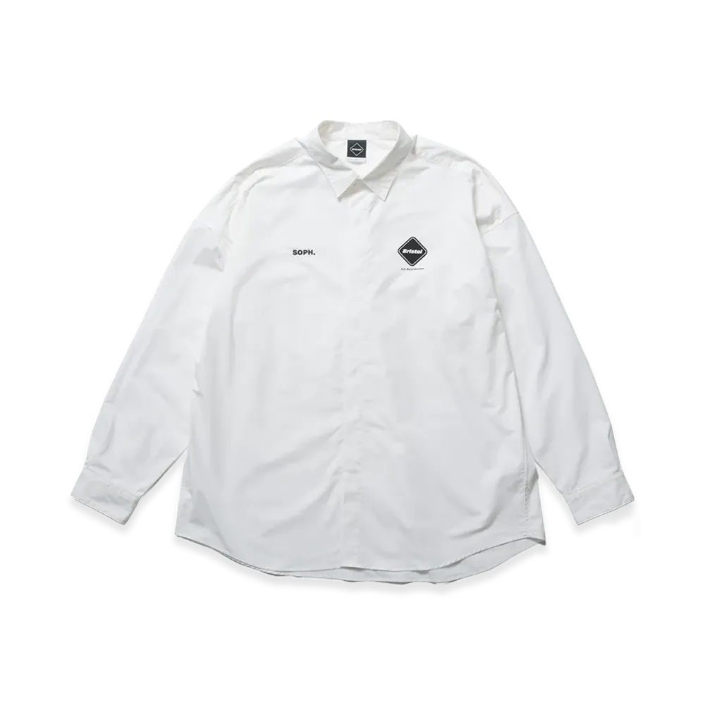 F.C.Real Bristol Authentic Fly Front L/S Shirt "White"