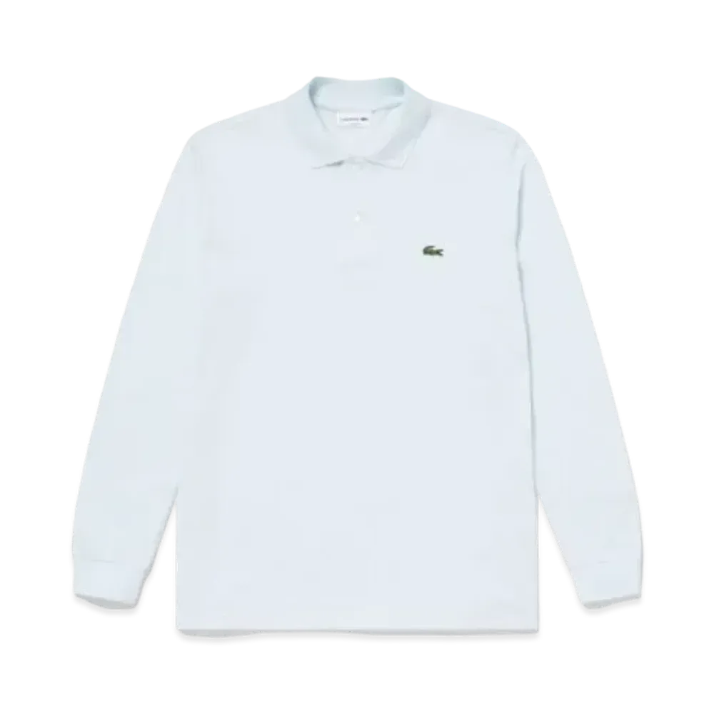 LACOSTE Original Fit Long Sleep Polo Shirt "Light Blue"
