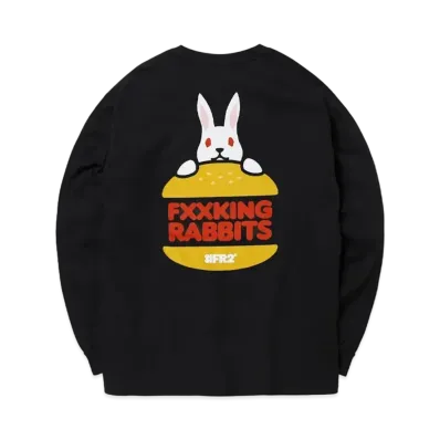 FR2 Rabbit Burger Longsleeve T-Shirt "Black"