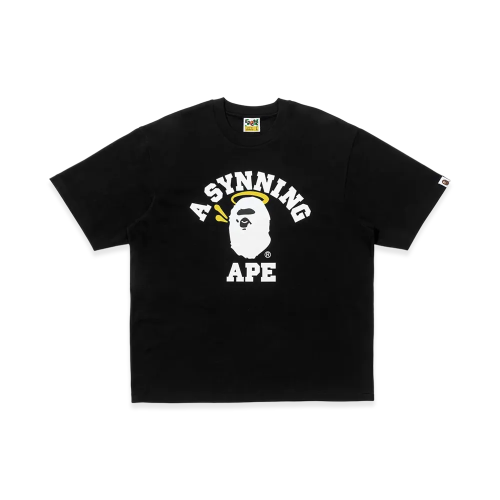 A BATHING APE x Spotify x SYNA World by Central Cee College Relaxed Fit Tee "Black"