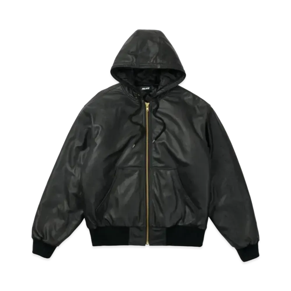 PALACE LEATHER BOSSY JACKET "Black"