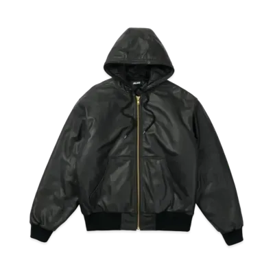 PALACE LEATHER BOSSY JACKET "Black"