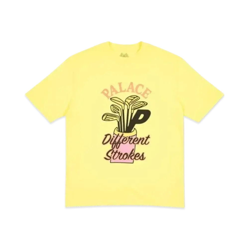 PALACE Dif Strokes T-Shirt "Light Yellow"
