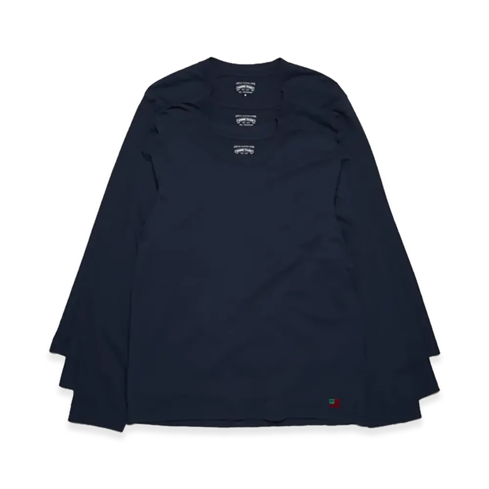 DENIM TEARS DT Flag 3-Pack Long Sleeve Tee "Navy"