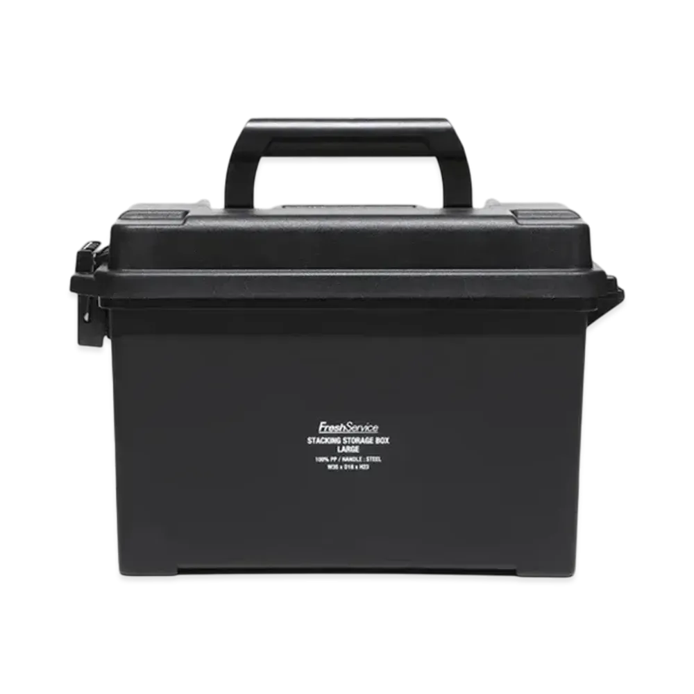 FreshService Stacking Storage Box Large "Black"