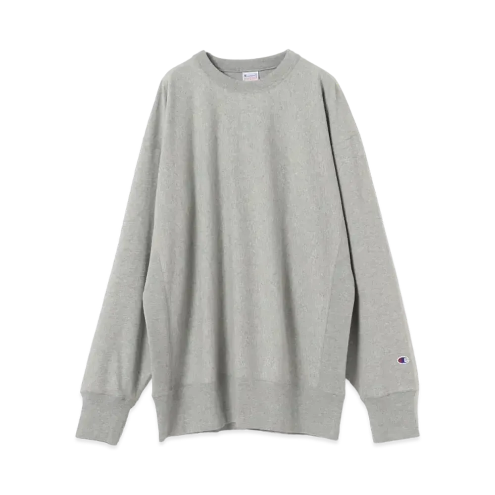 Champion x BEAMS / Exclusive Loose Fit Long Sleeve T-shirt "Top Gray"