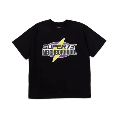 NEIGHBORHOOD x SUPER73 . Tee SS "Black"