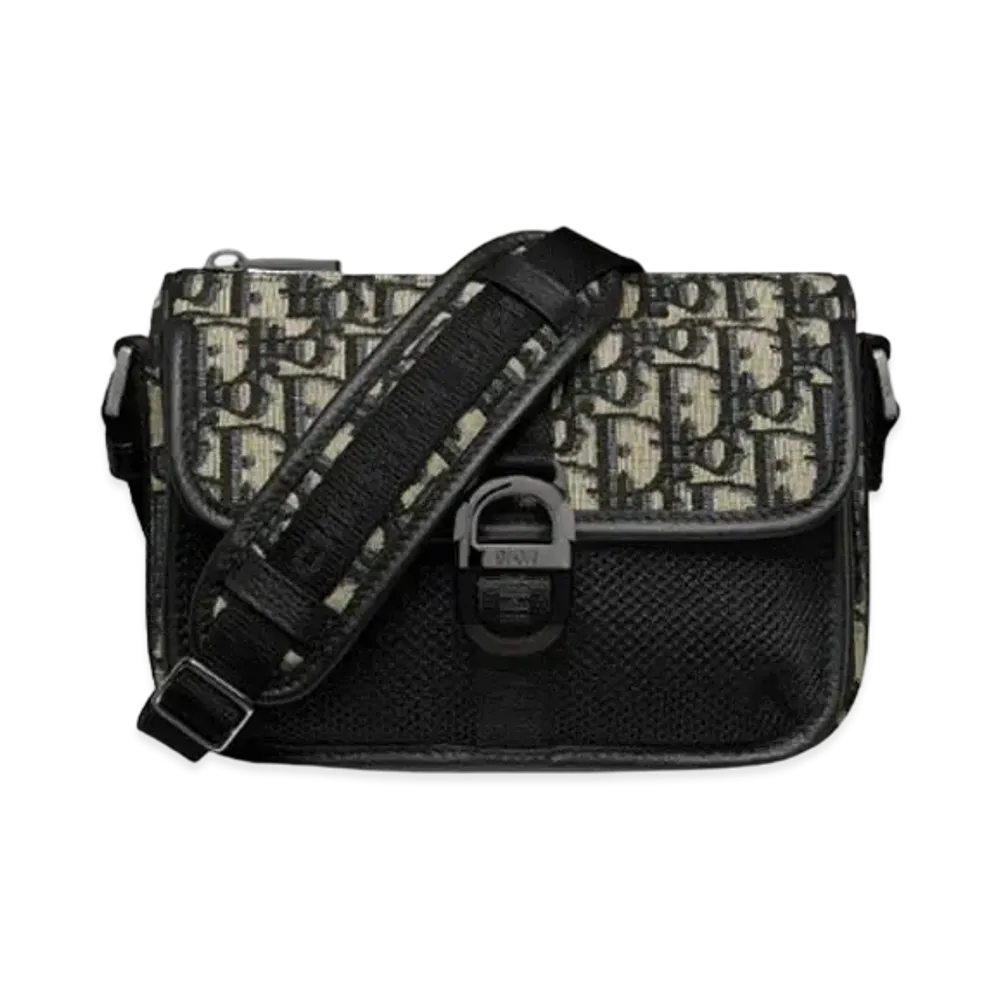 Dior 8 Mini Bag With Strap Dior Oblique Jacquard "Beige/Black"