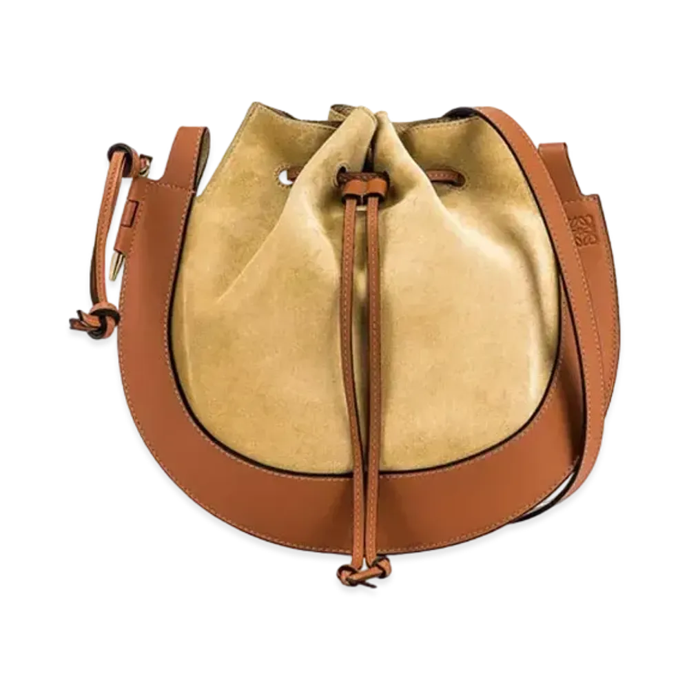LOEWE Horseshoe Shoulder Bag "Gold/Tan"