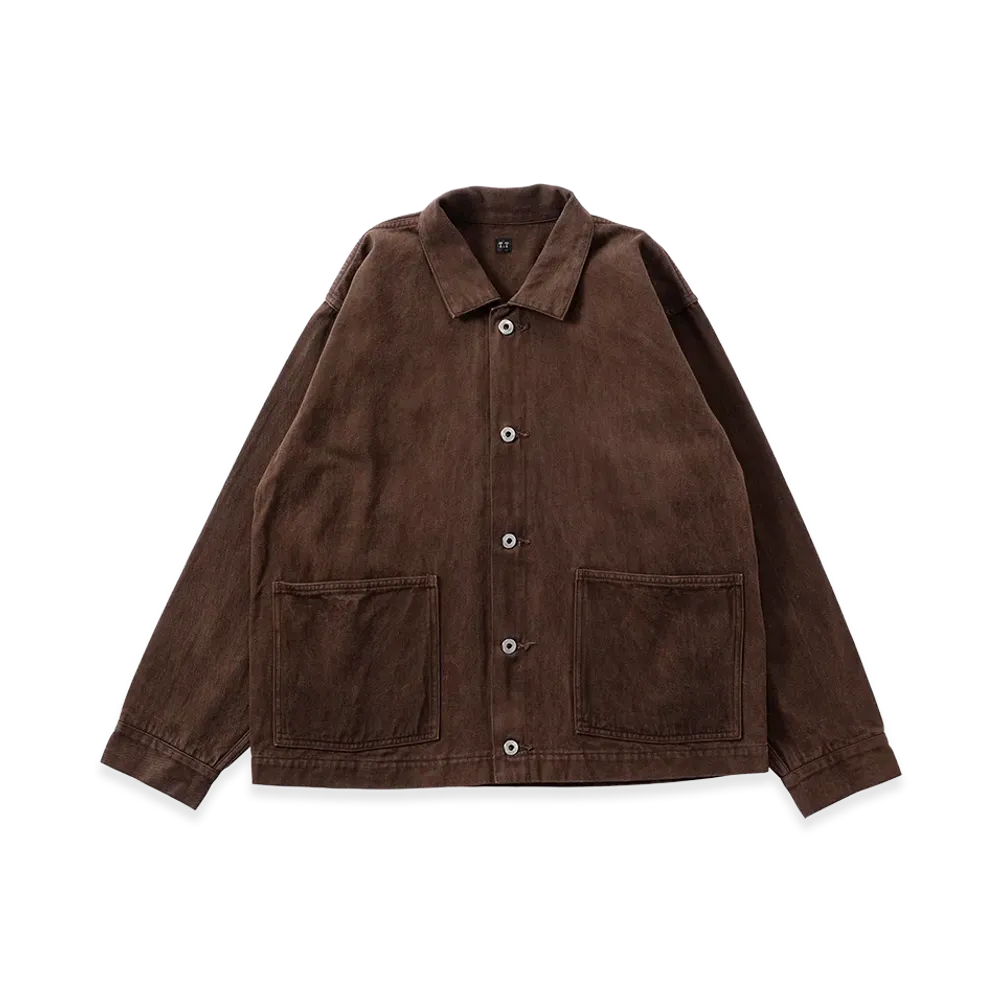 T.T Taiga Takahashi LOT.303 Coverall Jacket "Mud Dyed Brown"