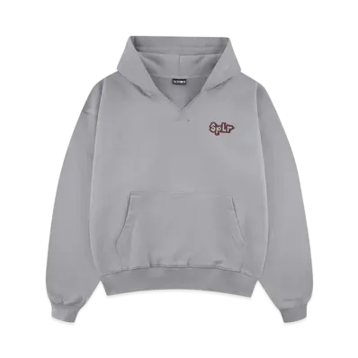 SPLR Crayon Logo Embroidery Hoodie "Grey"