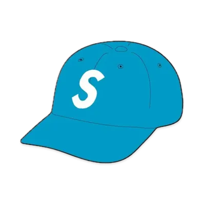 Supreme Pigment Coated S Logo 6-Panel "Blue"