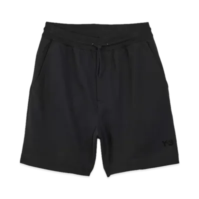 Y-3 French Terry One-Point Logo Waist Cord Shorts "Black"
