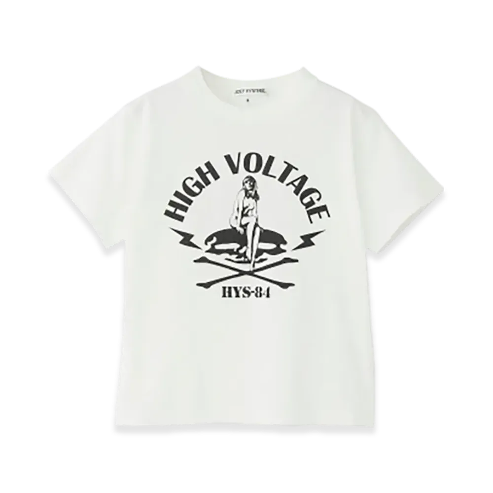 HYSTERIC GLAMOUR Kids High Voltage T-Shirt "White"