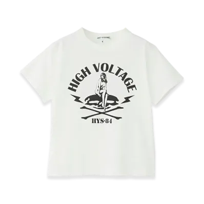 HYSTERIC GLAMOUR Kids High Voltage T-Shirt "White"