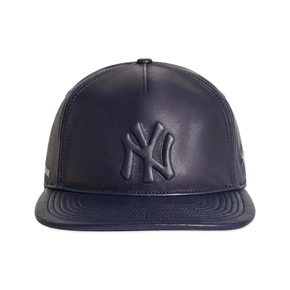 Kith x Giorgio Armani & Ronnie Fieg for '47 Soft Leather SL Hitch Cap "Blue Navy"