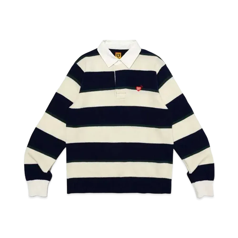 HUMAN MADE Rugby Knit Sweater "Navy"