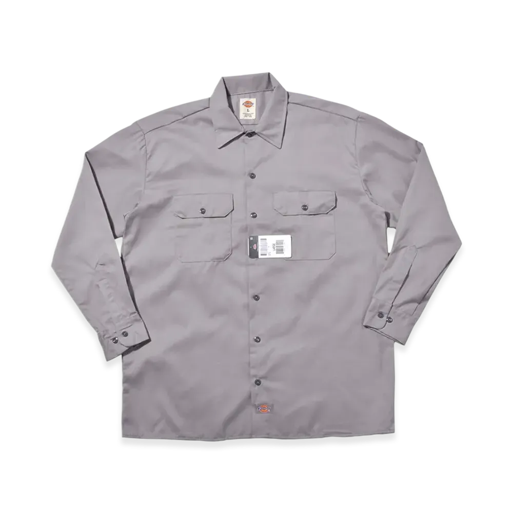 Dickies Longsleeve Work Shirt "Silver Gray"