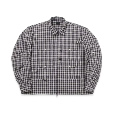 DAIWA PIER39 Tech Zip Angler Shirt L/S Plaids "Purple"