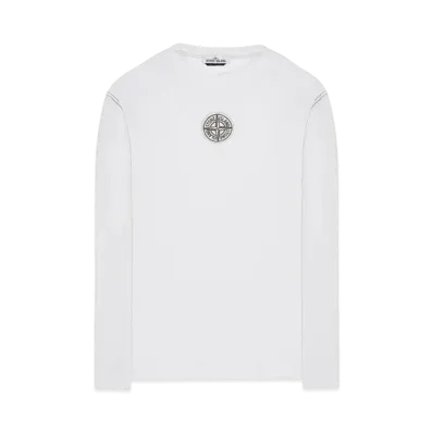 Stone Island 20793 COTTON JERSEY 'ULTRA INSTITUTIONAL TWO' PRINT_REGULAR FIT "White"
