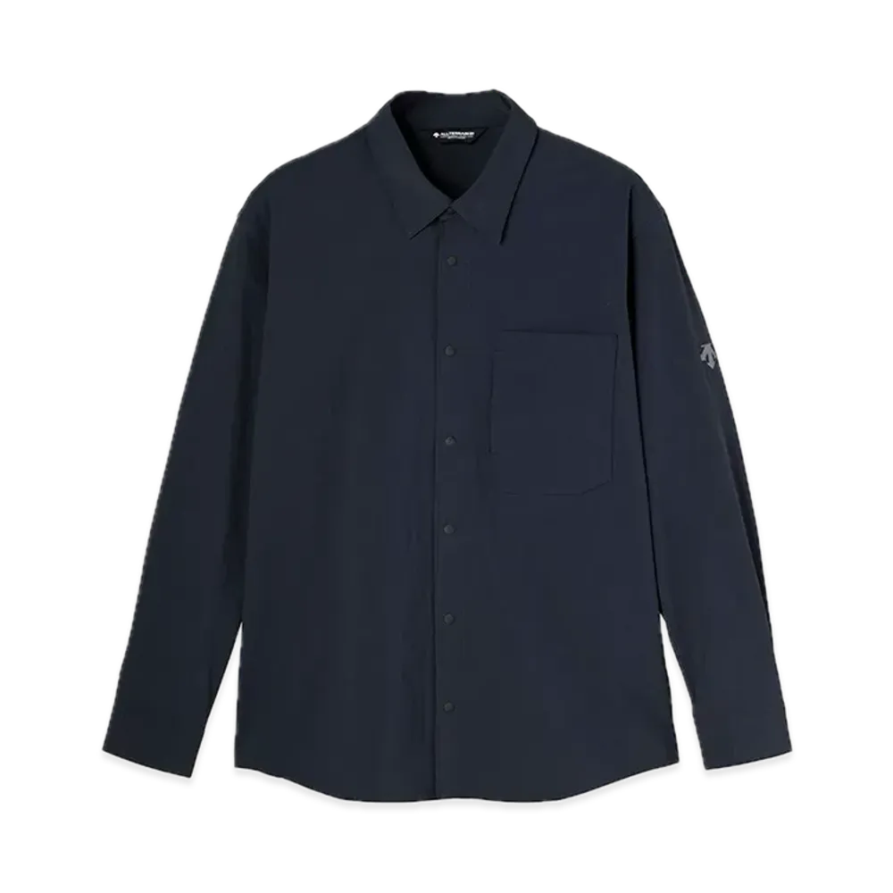 DESCENTE ALLTERRAIN Cordura Long Sleeve Tech Shirt "Graphite Navy"